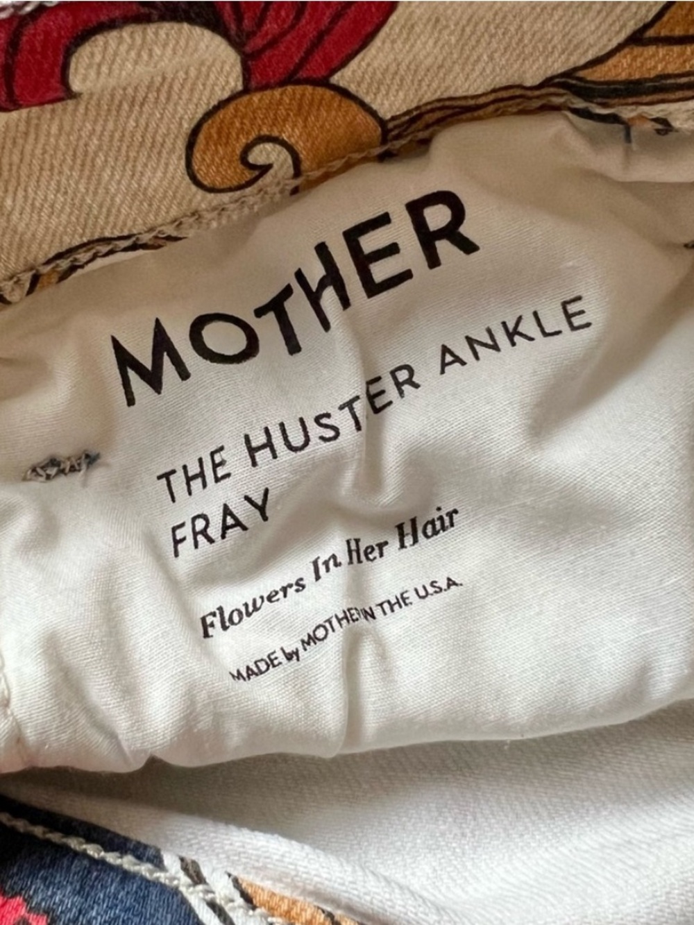 MOTHER Denim The Hustler Ankle Fray Flowers in Her Hair - Picture 11 of 13